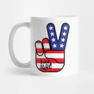 Love is Rad! | Peace Sign Mug